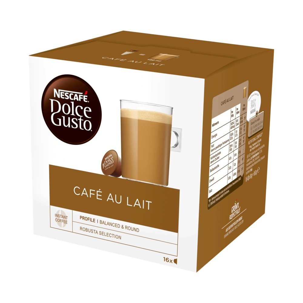 Nescafé Dolce Gusto Café Au Lait 160g, 16 capsules