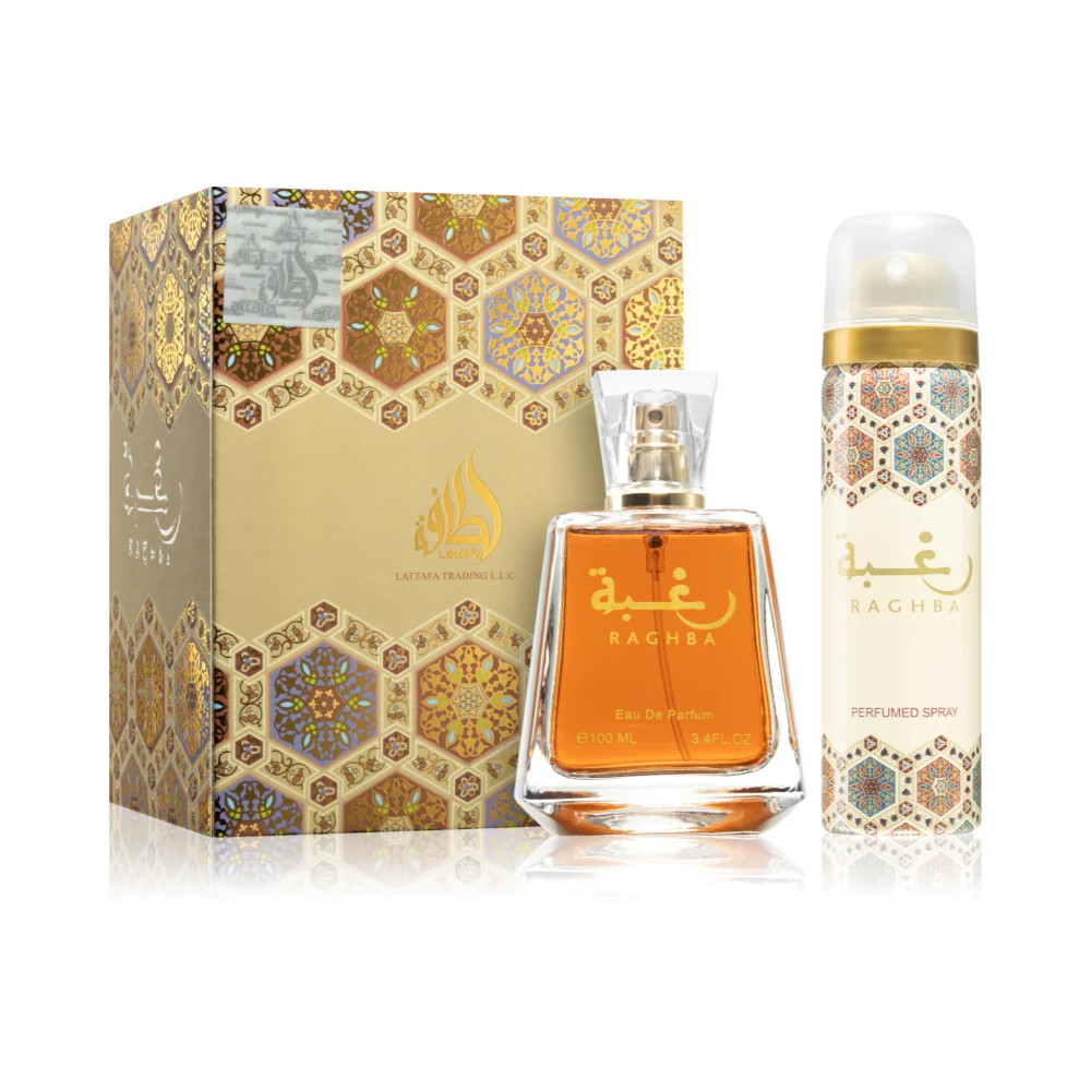 Lattafa Raghba EDP 100 ml + Deo Spray 50 ml Set