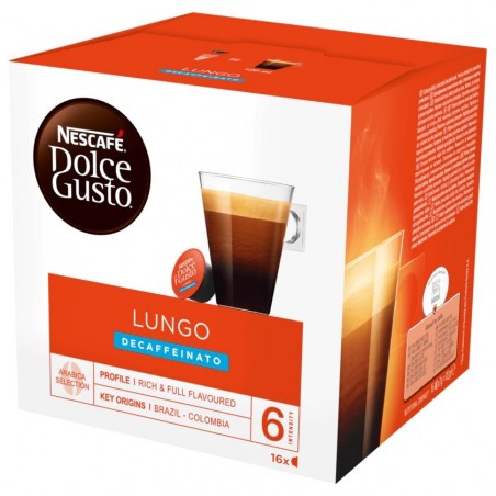 Nescafé Dolce Gusto Lungo Decaffeinated 112g, 16 capsules