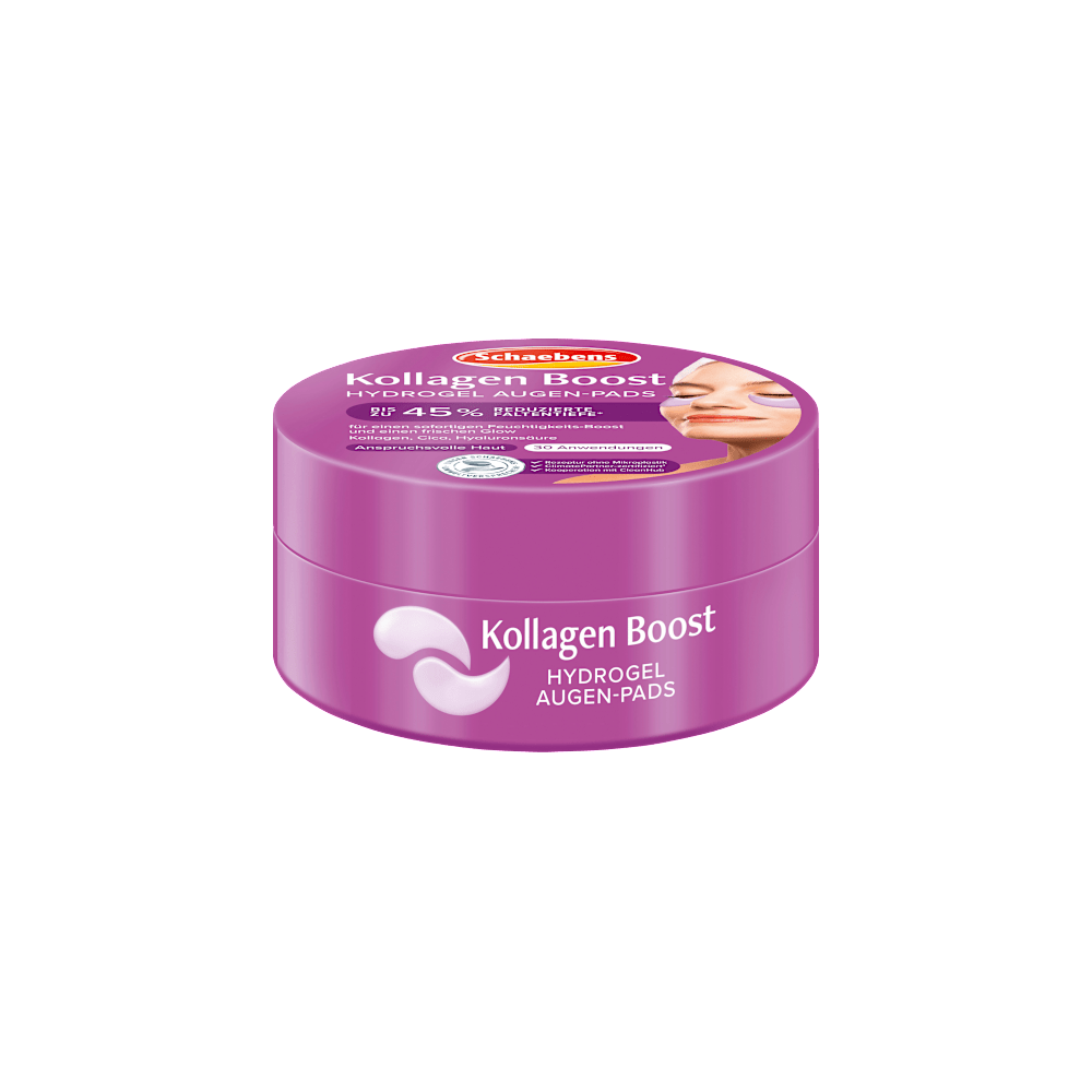 Schaebens Eye Pads Hydrogel Collagen Boost Jar (30 pairs) 60 pieces