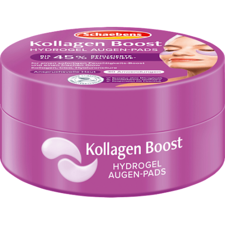 Schaebens Eye Pads Hydrogel Collagen Boost Jar (30 pairs) 60 pieces