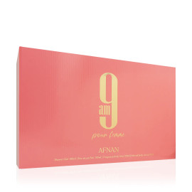 Afnan 9 AM Pour Femme SET W (EDP 100ml + SG 100ml + BL 100ml + Mist 150ml)