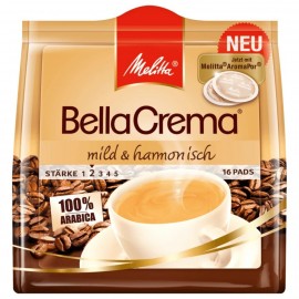 Melitta BellaCrema mild & aromatic 107g, 16 pads