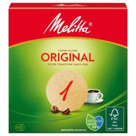 Melitta round filter paper 1 natural brown 100 pieces