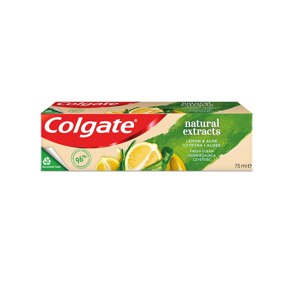 Colgate Natural Extracts Zitrone & Aloe Frische Zahnpasta 75 ml
