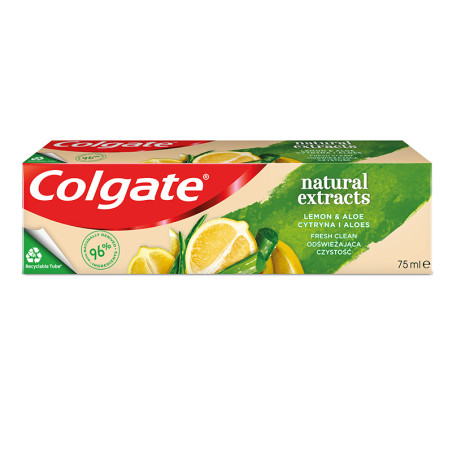 Colgate Natural Extracts Zitrone & Aloe Frische Zahnpasta 75 ml