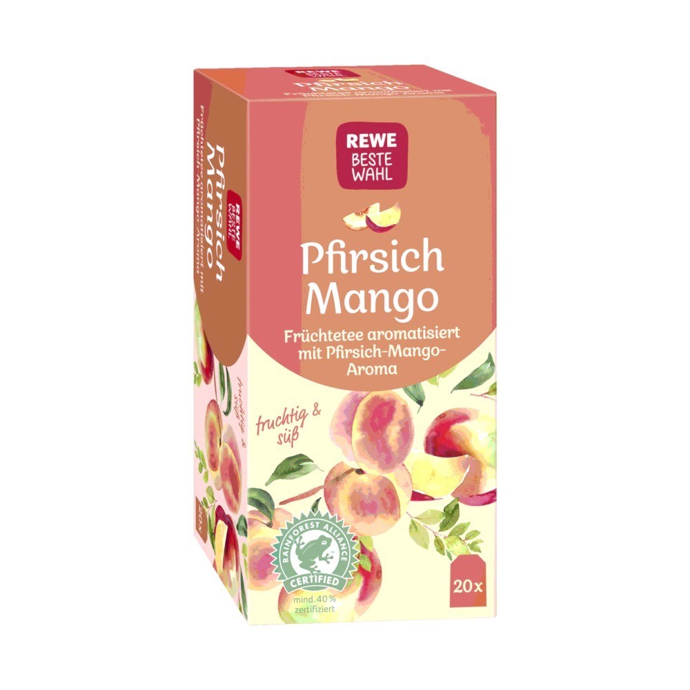 REWE Best Choice Peach-Mango Tea 20 bags, 50g