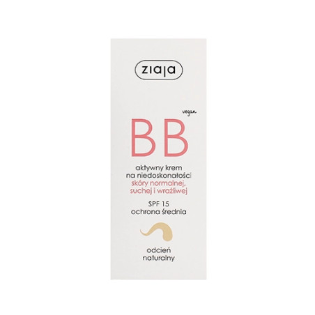 Ziaja BB Cream Normal and Dry Skin SPF15 50ml Natural