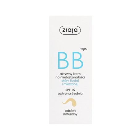 Ziaja BB Cream Oily and Mixed Skin SPF15 50ml Natural