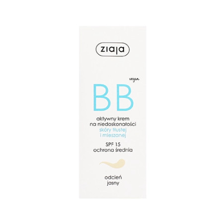 Ziaja BB Cream Oily and Mixed Skin SPF15 50ml Light
