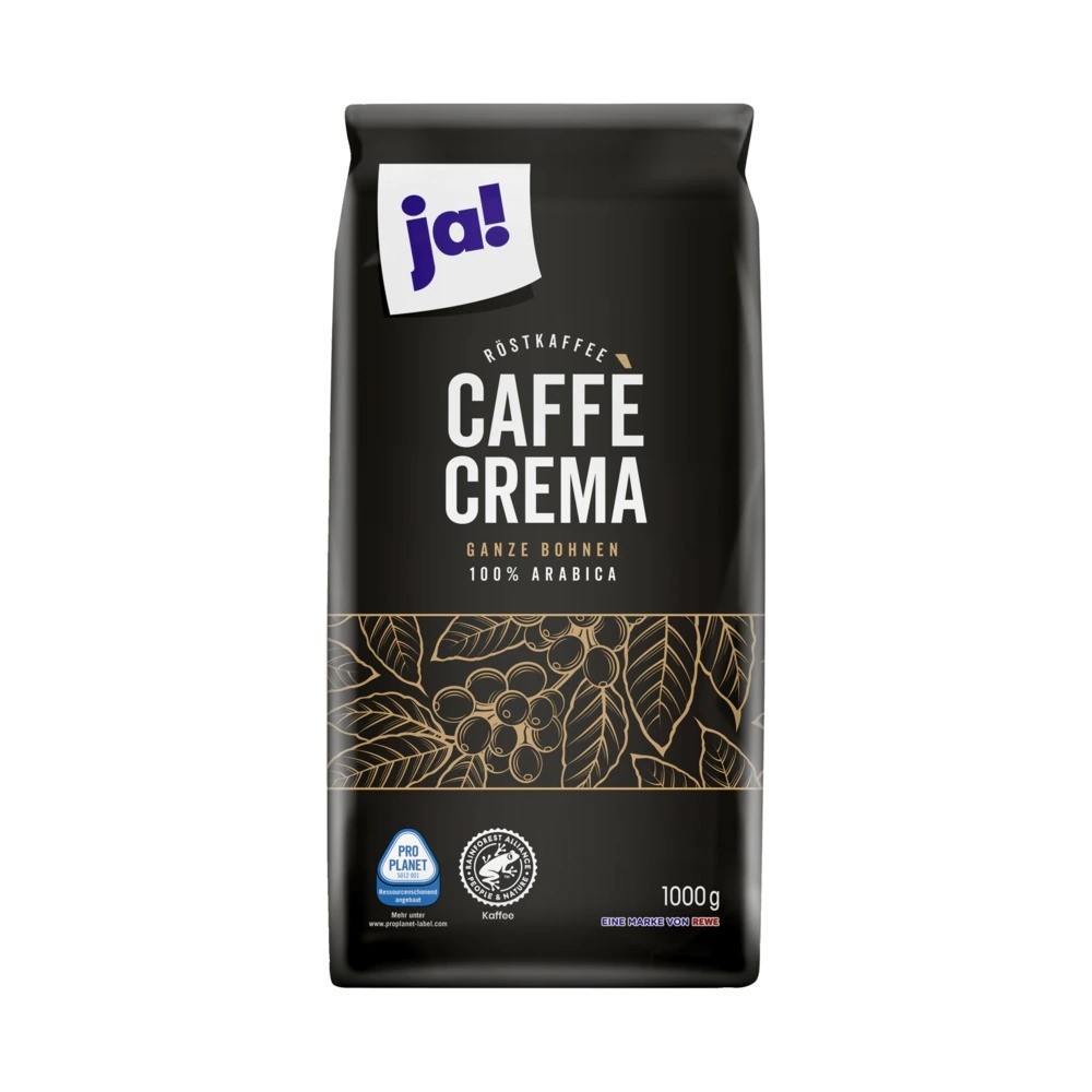 Ja! Coffee Cream Ganze Bohnen 100% Arabica 1kg