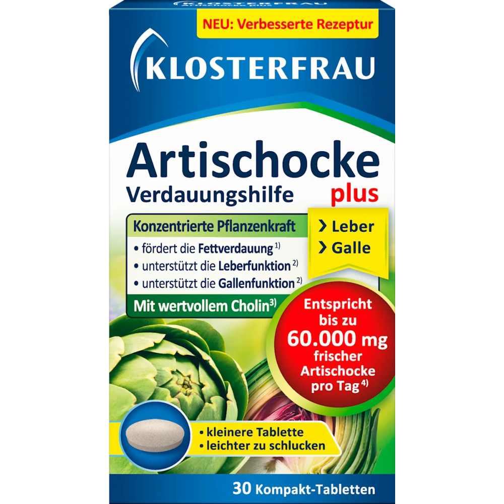 Klosterfrau Artichoke Digestive Aid Plus 30 tablets