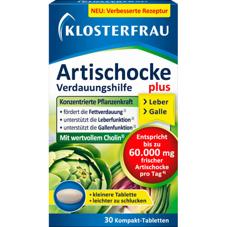 Klosterfrau Artichoke Digestive Aid Plus 30 tablets
