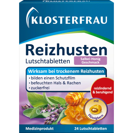 Klosterfrau Tickly cough lozenges sage honey 24 pcs