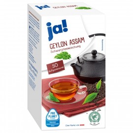 Ja! Ceylon-Assam black tea 87.5g, 50 bags