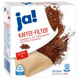 Ja! Coffee filters size 4, 100 pieces