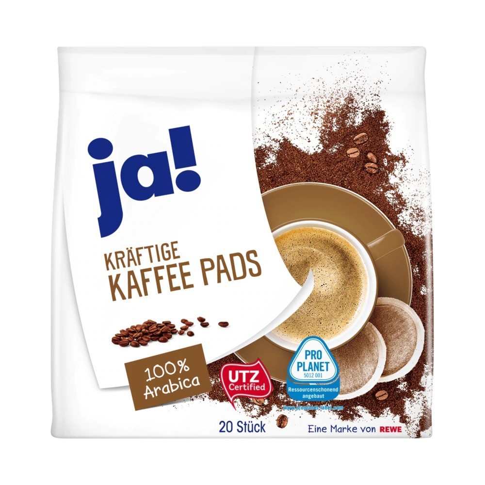 Ja! Strong coffee pods 144g, 20 pods