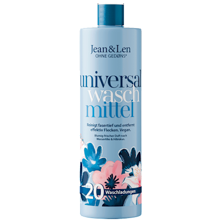 Jean & Len Liquid laundry detergent Water Lily & Hibiscus, 20 Wl 1000 ml / 33.81 fl oz