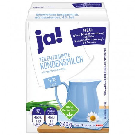 Ja! Partially skimmed condensed milk 340g