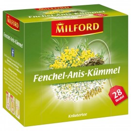 Milford fennel-anise-caraway seeds 56g, 28 sachets