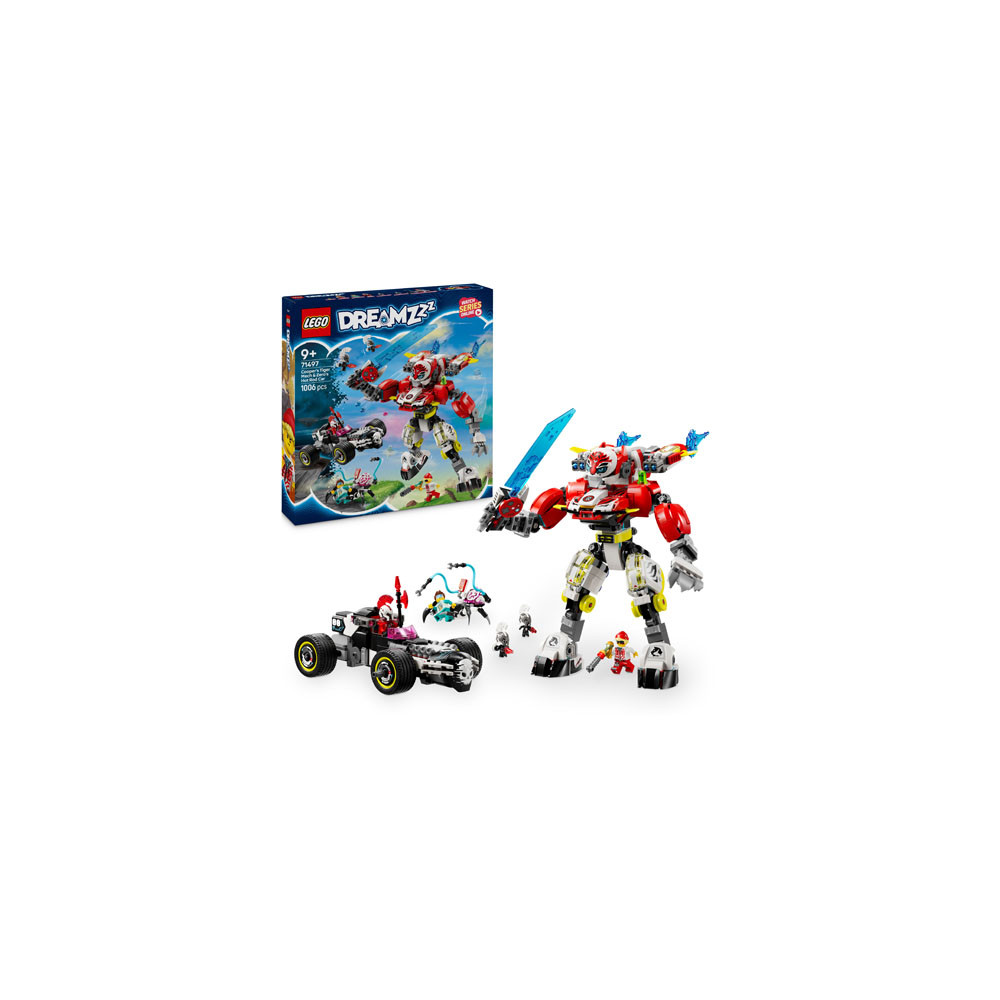 LEGO® DREAMZzz™ 71497 Cooper's Tiger Mech & Zero's Hot Rod Car