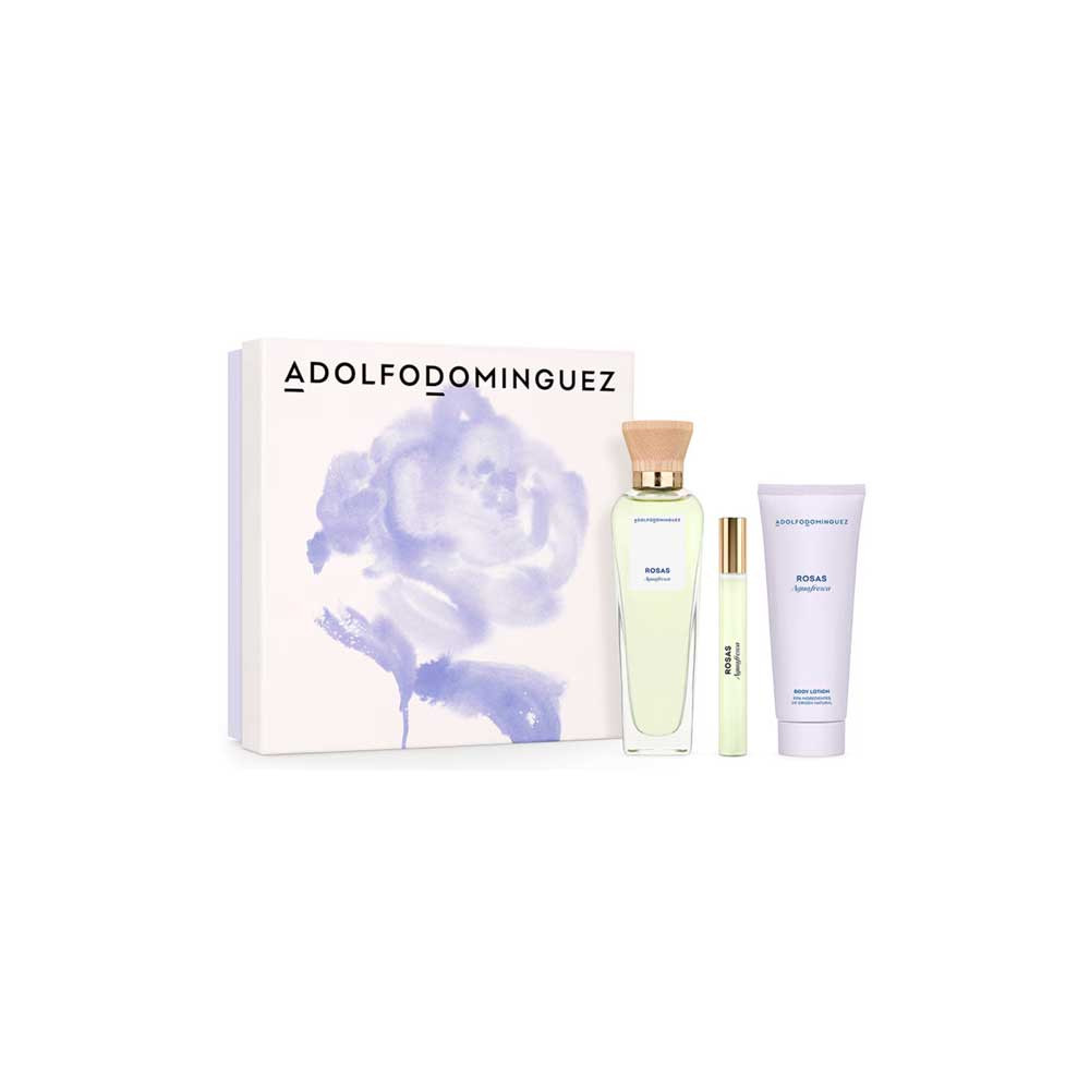 Adolfo Dominguez Agua Fresca de Rosas Eau de Toilette 120 ml Gift Set
