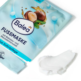 Balea Fußmaske mit Babassu- & Macadamianussöl 15 ml