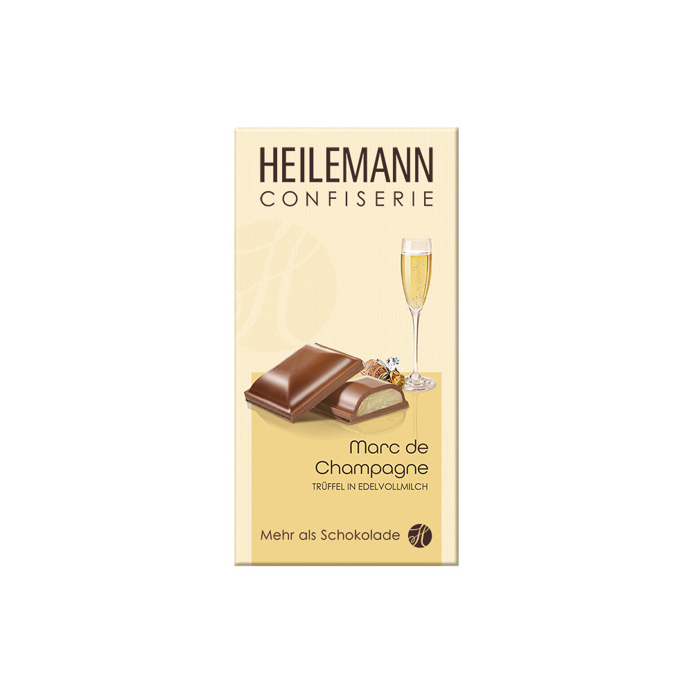 Heilemann Marc de Champagne truffle fine milk chocolate 100 g / 3.5 oz