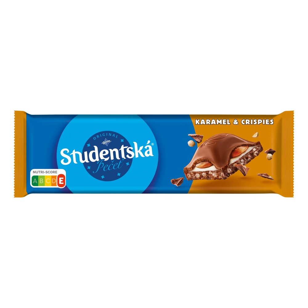 ORION Studentska Pecet Caramel & Crispies 235 g