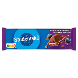 ORION Studentska Pecet Milk Blueberry & Crispies 235 g