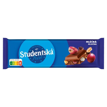 ORION Studentska Pecet Milk Chocolate with Peanuts, Raisins and Jelly 250 g