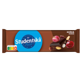 ORION Studentska Pecet Dark Chocolate with Peanuts, Raisins and Jelly 250 g