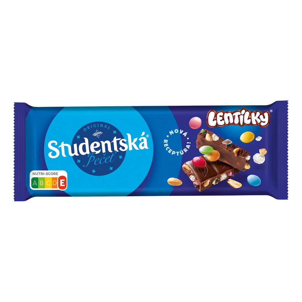 ORION Studentska Pecet Milk Chocolate and Lentils with Peanuts and Jelly 90 g