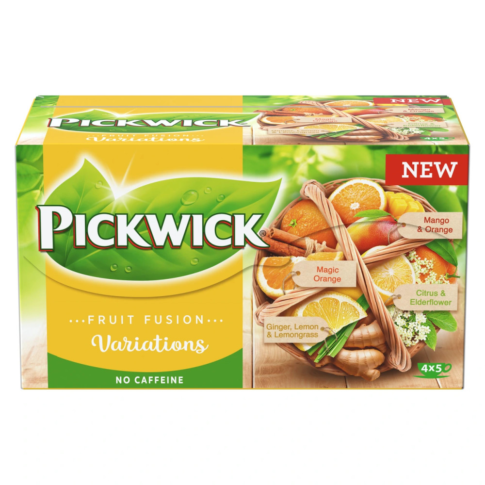 Pickwick Fruit Fusion Variations Gelb 20 Teebeutel