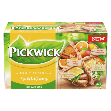 Pickwick Fruit Fusion Variations Gelb 20 Teebeutel