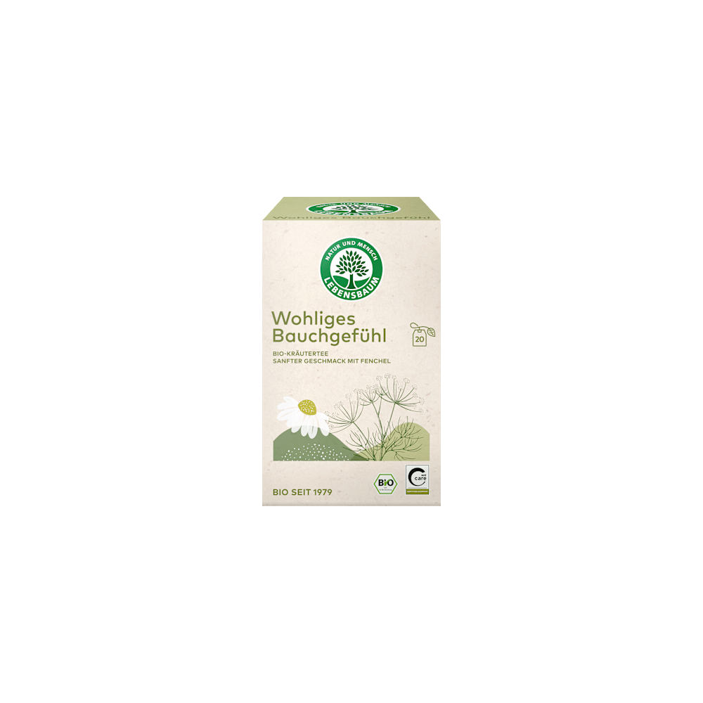 Lebensbaum Herbal Tea "Comfortable Stomach Feeling" (20 tea bags) 30 g / 1.06 oz