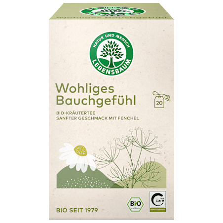 Lebensbaum Herbal Tea "Comfortable Stomach Feeling" (20 tea bags) 30 g / 1.06 oz