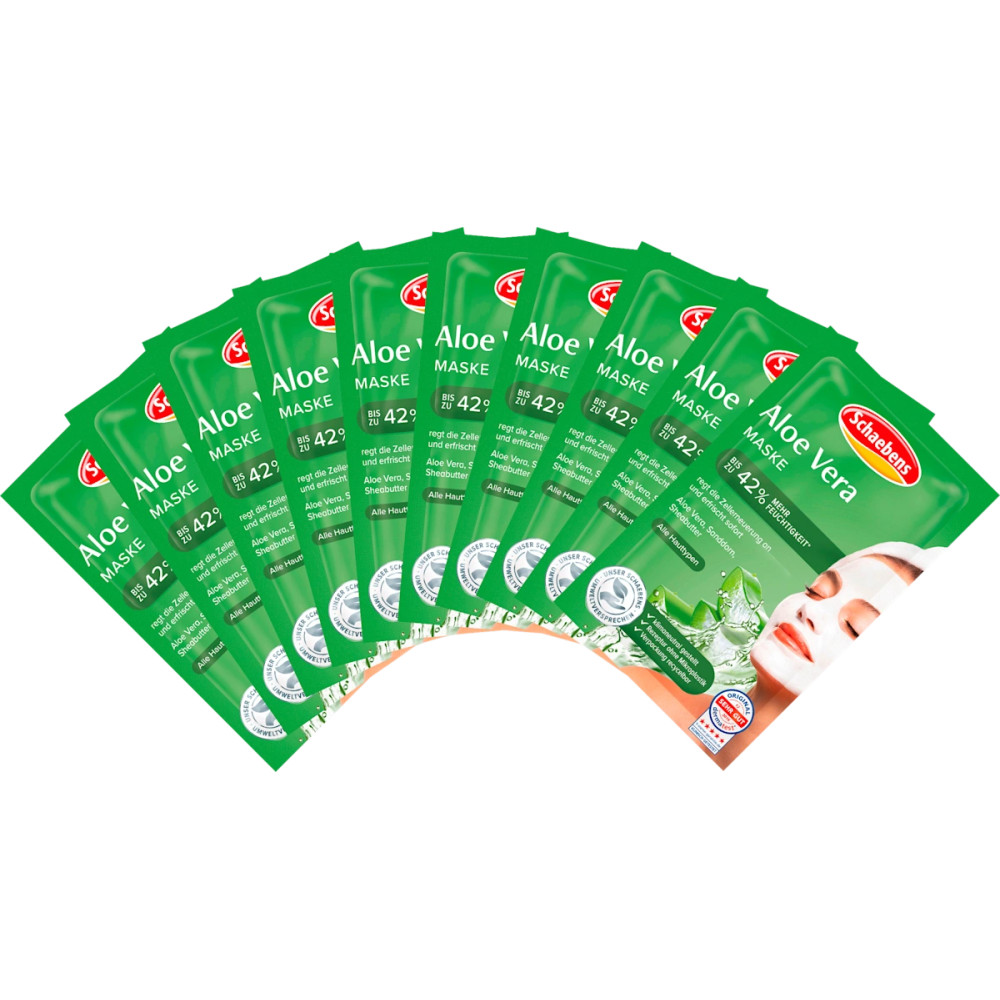 Schaebens Aloe Vera Mask 10 pack (10 x 10 ml)