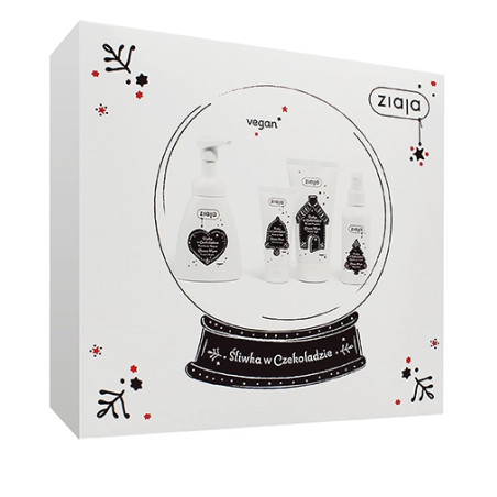 Ziaja Choco Plum SET (SG 160ml + Foam Wash 250ml + Hand Cream 50ml + Mist 100ml)