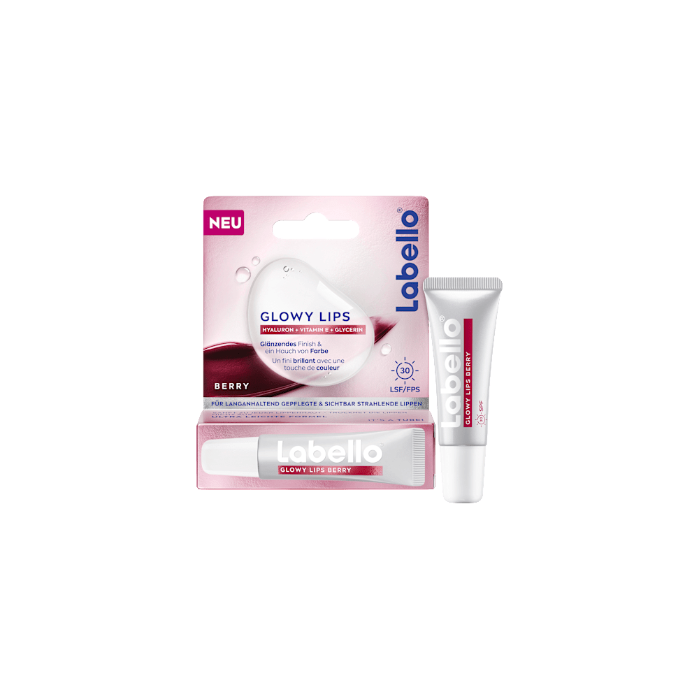 Labello Lip Care Glowy Lips Berry SPF 30, 10 ml / 0.34 fl oz