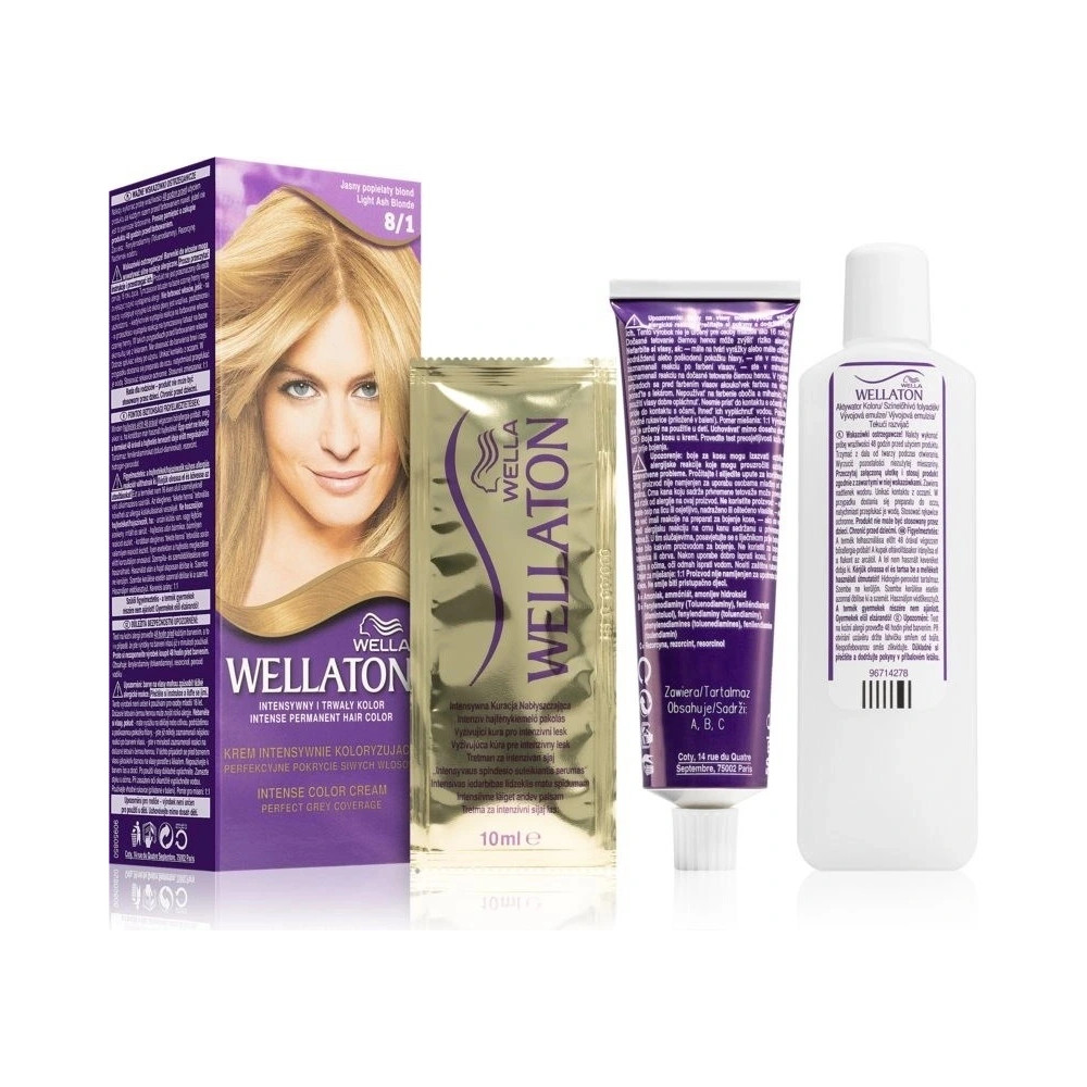 Wella Wellaton Permanent Color Crème 8/1 Light Ash Blonde
