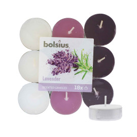 Bolsius Scented Tealights Lavender 4h Tealight Candle 18pcs