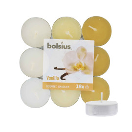 Bolsius Scented Tealights Vanilla 4h Tealight Candle 18pcs