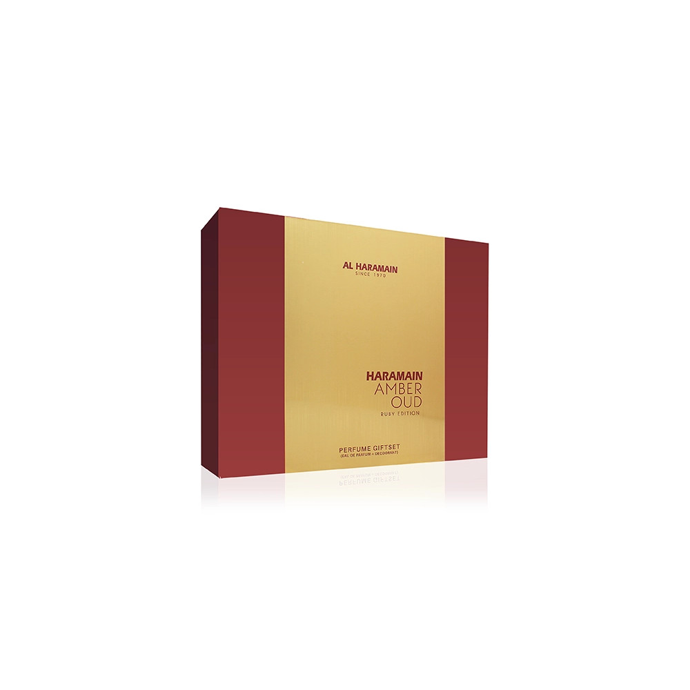 Al Haramain Amber Oud Ruby Edition SET U (EDP 75ml + EDP 30ml + DEO 200ml)