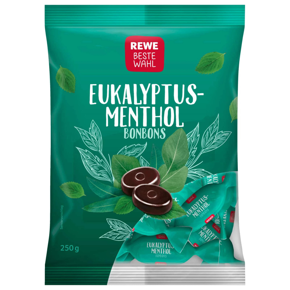 REWE Beste Wahl Eukalyptus-Menthol-Bonbons 250 g