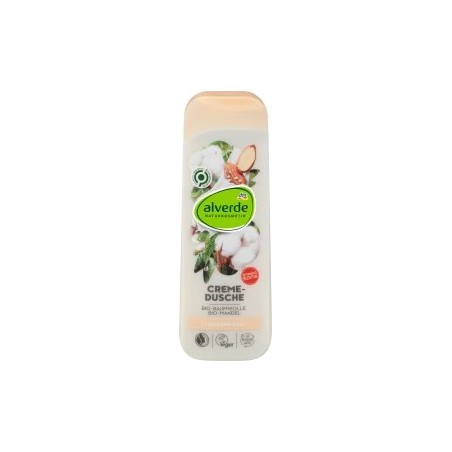 alverde Cream shower organic cotton organic almond, 250 ml