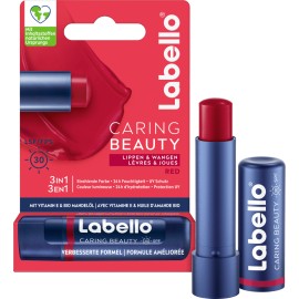 Labello Caring Beauty Red 3in1 SPF30 Lip Balm 4.8 g