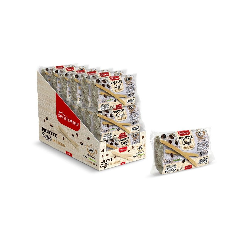 100-Piece Wooden Coffee Stirrers in a Bag 02261