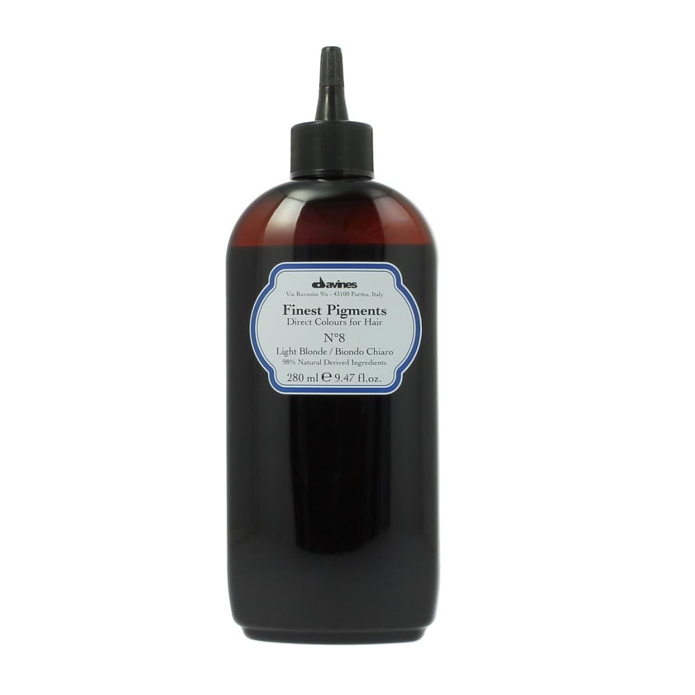 Davines, Finest Gloss, Natural Ingredients, Hair Colouring Pigment, N.8 Light Blonde, 280 ml