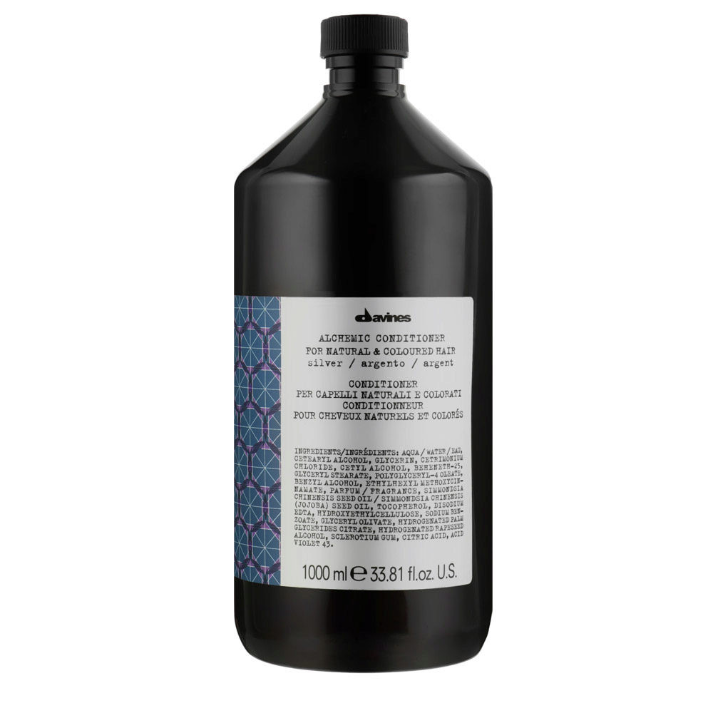 Davines, Alchemic, Hair Colour Conditioner, Silver, Enhances Color Vibrancy, 1000 ml